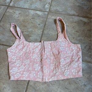 Wild Fable Blush Pink Textured Top